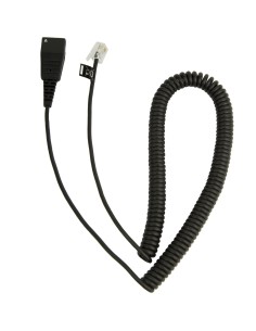 JABRA QD RJ10 Cord, Coiled, Mod. Plug 2 m