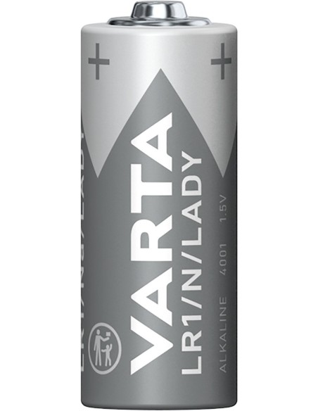 Varta pila alcalina LR-1 1.5v azul plata