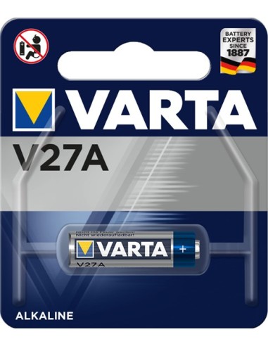 Varta pila alcalina V27A 12v azul blanco