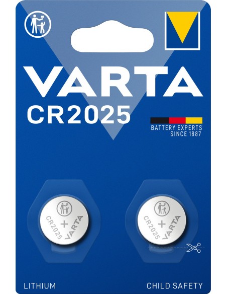 Varta blister 2 pilas boton CR2025 litio 3v