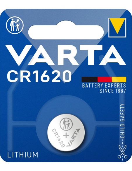 Varta pila boton CR 1620 litio 3V plata