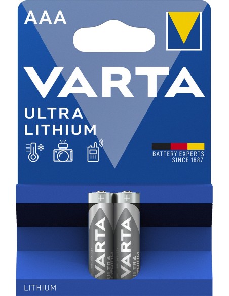 Varta blister 2 pilas profesional AAA ultra lithium 1100mah