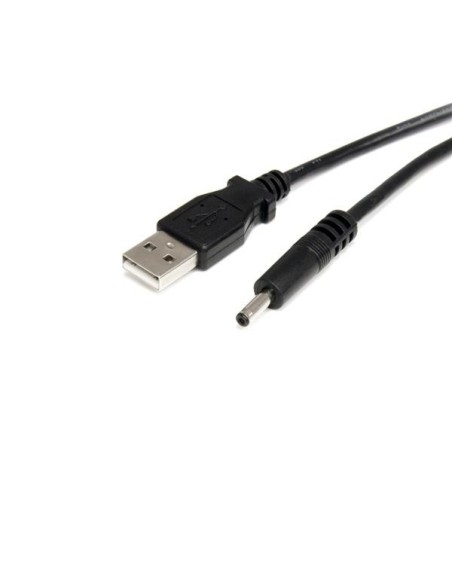 StarTech.com Cable Adaptador de Alimentación de 0,9 m USB a Conector Coaxial Tipo H 5V DC - Macho a Macho Negro