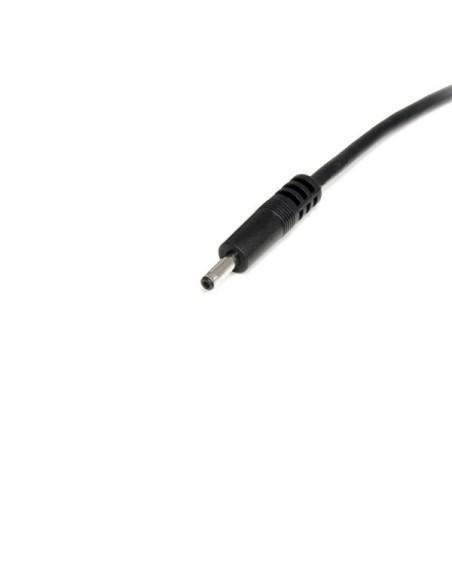 StarTech.com Cable Adaptador de Alimentación de 0,9 m USB a Conector Coaxial Tipo H 5V DC - Macho a Macho Negro