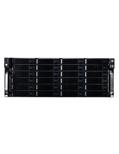 UNYKAch Servidor Rack Hot Swap 4U   24 BahÍ­as Negro, Plata