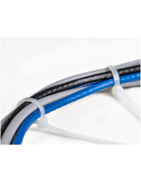 StarTech.com Bridas de 20cm para cables - 4 mm de ancho, 55 mm de diámetro, soportan 22 kg de tensión, de nylon, cierre automáti