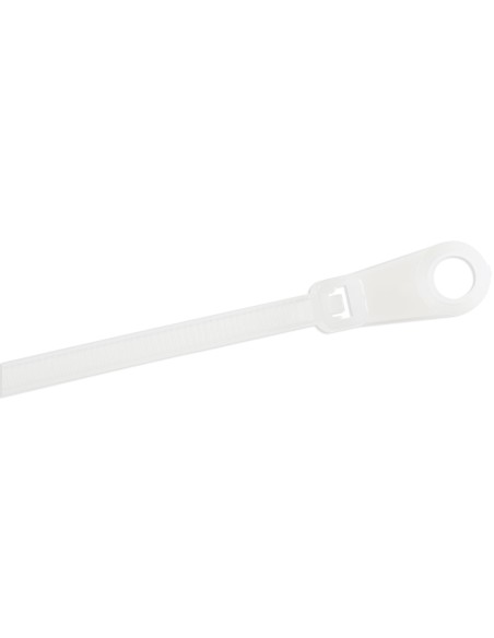 StarTech.com Bridas sujetacables de 15cm con perforación de montaje - 3 mm de ancho, para grupo de cables de 40 mm, soportan 18 