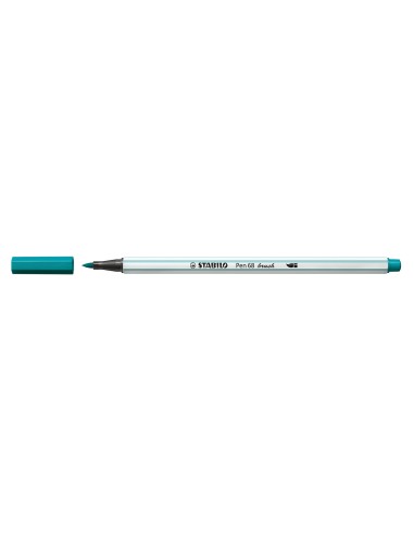 STABILO Pen 68 brush rotulador Medio Turquesa 1 pieza(s)