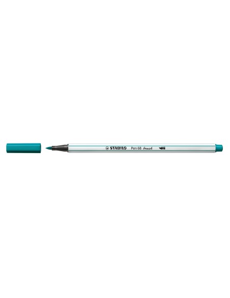 STABILO Pen 68 brush rotulador Medio Turquesa 1 pieza(s)