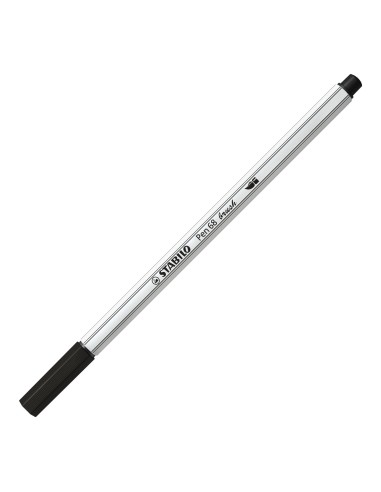 STABILO Pen 68 brush rotulador Medio Negro 1 pieza(s)