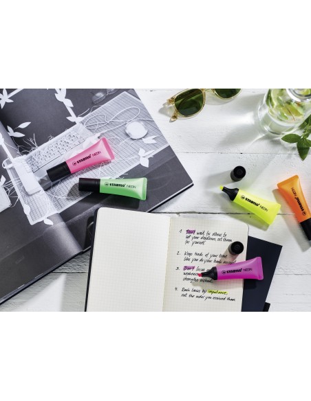 Stabilo neon Rotulador magenta rosa