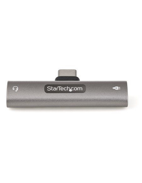 StarTech.com Adaptador de Audio y Carga USB-C - Adaptador de Audio USB Tipo C con Salida TRRS de 3,5mm para Auriculares con Micr