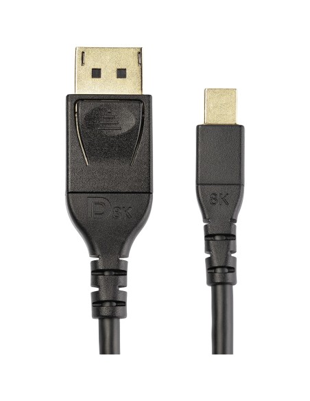 StarTech.com Cable adaptador Mini displayport macho a displayPort  macho 1.4 Certificado por VESA 1m negro