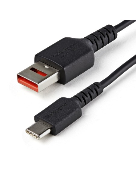 StarTech.com Cable Adaptador usb 2.0 macho a usb tipo-c macho carga segura 1m negro