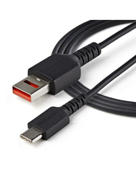 StarTech.com Cable Adaptador usb 2.0 macho a usb tipo-c macho carga segura 1m negro