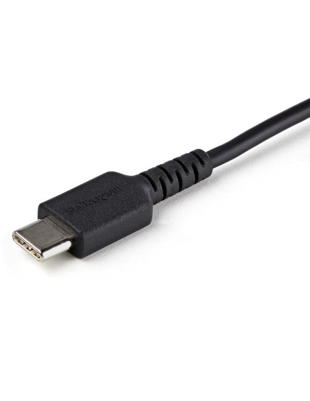 StarTech.com Cable Adaptador usb 2.0 macho a usb tipo-c macho carga segura 1m negro