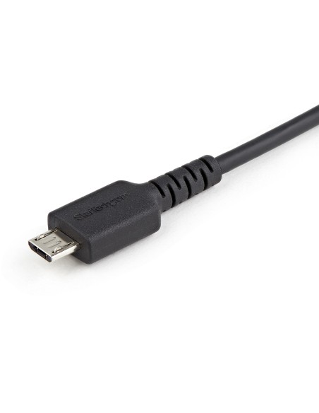 StarTech.com Cable Adaptador usb tipo-a macho a Micro usb b de Carga Segura 1m negro