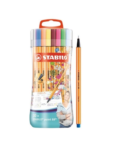 STABILO Point 88 rotulador de punta fina Fino Multicolor 30 pieza(s)