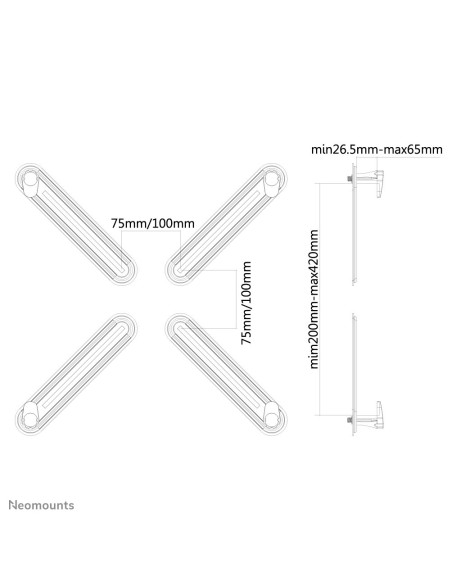 Neomounts by Newstar supervisar kit adaptador