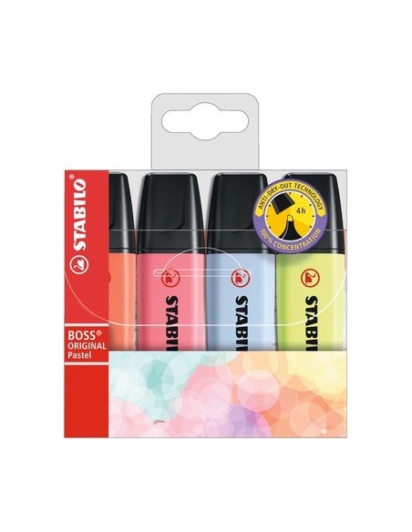 STABILO Boss Original Pastel marcador 4 pieza(s) Multicolor