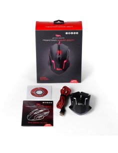 Ratón Sveon Ambidextro USB tipo A Í?ptico 4000 DPI Negro