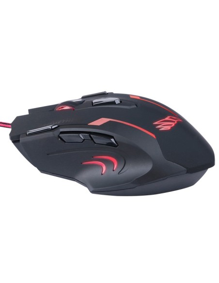 Ratón Sveon Ambidextro USB tipo A Í?ptico 4000 DPI Negro