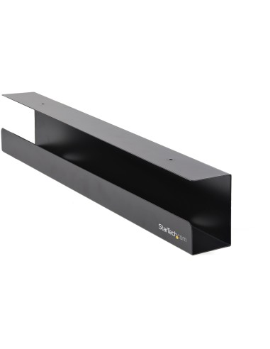 StarTech.com Bandeja para Gestión de Cableado para Debajo del Escritorio - Organizador de Cableado Tipo Bandeja para Escritorio 