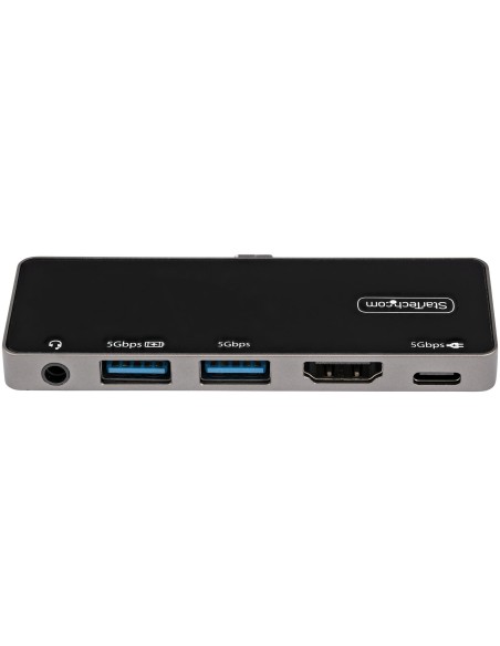 StarTech.com Adaptador Multipuertos USB C a HDMI 2.0 de 4K 60Hz - Entrega de Alimentación PD de 100W Pass Through - Hub USB 3.0 