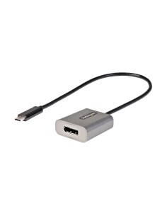 StarTech.com Adaptador usb tipo-c macho a displayport hembra negro gris