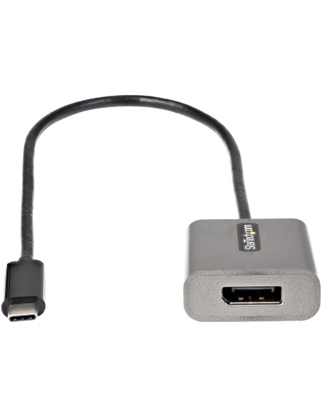 StarTech.com Adaptador usb tipo-c macho a displayport hembra negro gris