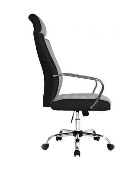 Equip 651005 silla de oficina asiento respaldo acolchado gris