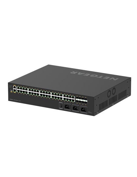 Netgear Gestionado Gigabit Ethernet (10 100 1000) 10G EnergÍ­a sobre Ethernet (PoE) 2U Negro
