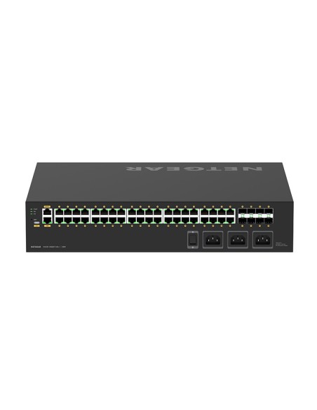 Netgear Gestionado Gigabit Ethernet (10 100 1000) 10G EnergÍ­a sobre Ethernet (PoE) 2U Negro