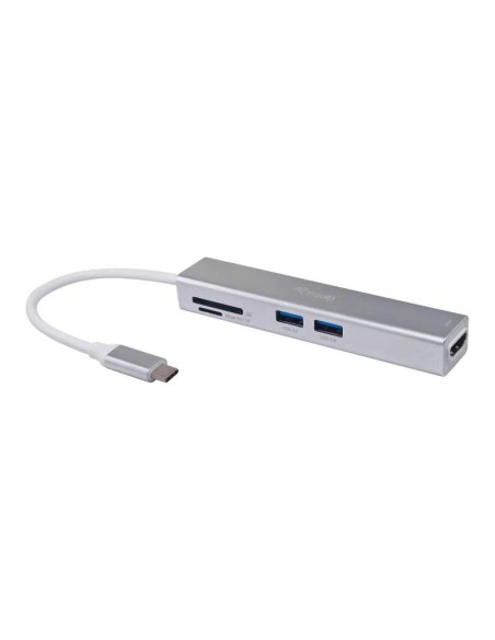 Equip HUB de interfaz USB 3.2 Gen 1 (3.1 Gen 1) Type-C 5000 Mbit s Plata