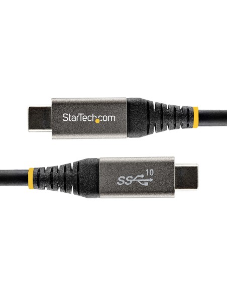 StarTech.com Cable de USB-C de 10Gbps 1 m Negro, Gris