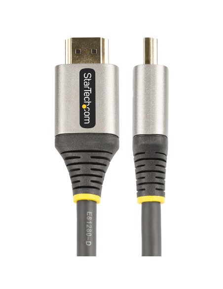 StarTech.com Cable HDMI tipo A (Estándar) Ultra HD 4K 60Hz 1 m Negro, Gris