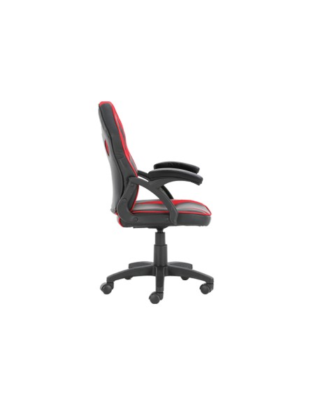 Conceptronic Silla para videojuegos de PC Asiento acolchado Negro, Rojo