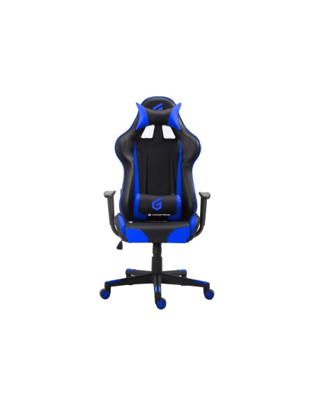 Conceptronic Silla para videojuegos de PC Asiento acolchado Negro, Azul