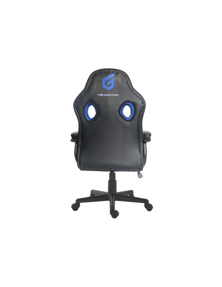 Conceptronic Silla para videojuegos de PC Asiento acolchado Negro, Azul