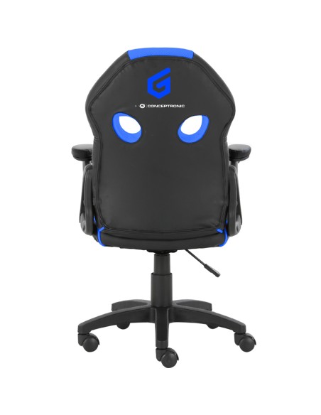 Conceptronic Silla para videojuegos de PC Asiento acolchado Negro, Azul