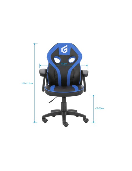 Conceptronic Silla para videojuegos de PC Asiento acolchado Negro, Azul