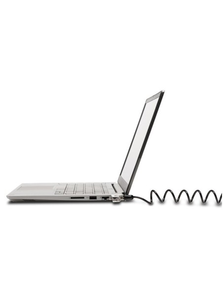 Kensington Candado fino y portátil de combinación para ranuras estándar Negro, Plata