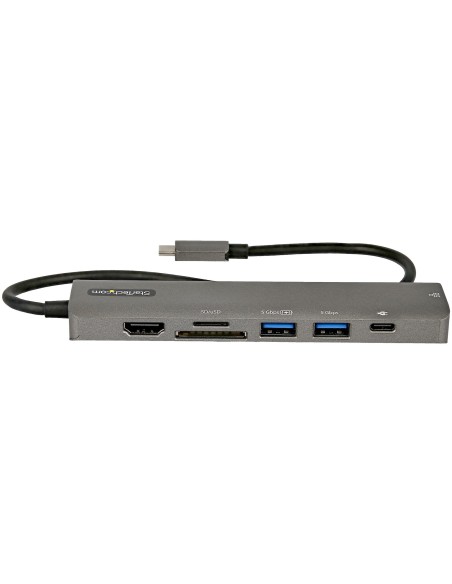 StarTech.com Adaptador Multipuertos USB C - Docking Station USB Tipo C a HDMI 2.0 4K 60Hz - Entrega de Alimentación 100W Pass-th