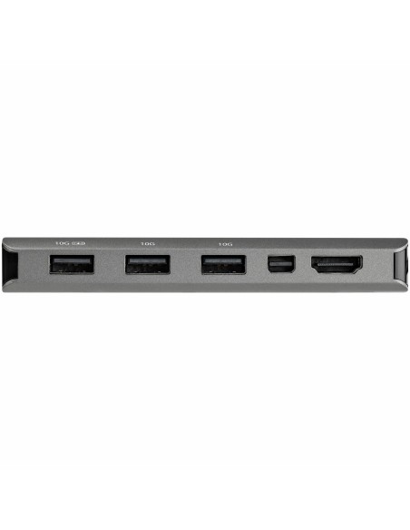 StarTech.com Adaptador Multipuertos USB-C - Docking Station USB Tipo C a HDMI o Mini DisplayPort 4K60 - Replicador de Puertos US