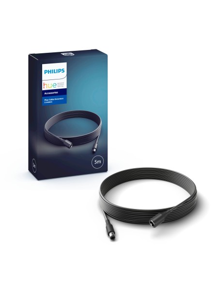 Philips Hue White and Color ambiance Alargador de cable Play Negro