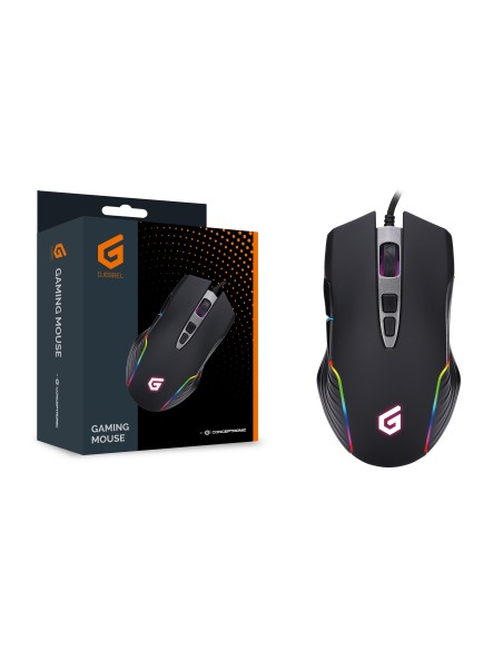 Ratón Conceptronic USB tipo A Í?ptico 7200 DPI Negro