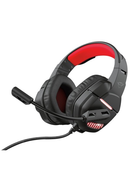 Auriculares Trust GXT 448 Nixxo Alámbrico Diadema Juego USB tipo A Negro, Rojo