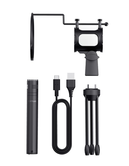 Microfono Trust GXT 241 Velica USB Streaming Negro