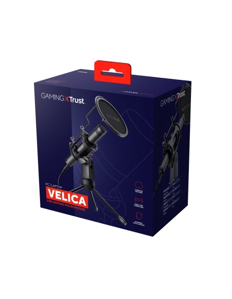 Microfono Trust GXT 241 Velica USB Streaming Negro