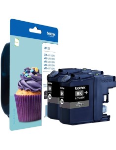 Cartucho de tinta Brother LC-123BKBP2DR 2 pieza(s) Original Negro